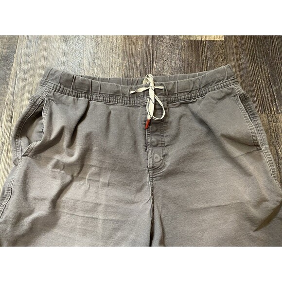 TOPO Designs Organic Cotton Shorts Brown 6” Inseam Pockets Mens Large Button Fly - Picture 7 of 16
